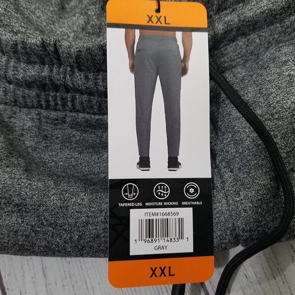 Spyder Active Tapered Leg Moisture Wicking Jogger Pants Mens sz XXL Gray - Picture 3 of 4